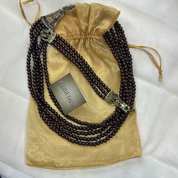 Heidi Daus beaded rhinestone crystals necklace bracelet set 2pc - Picture 7 of 13